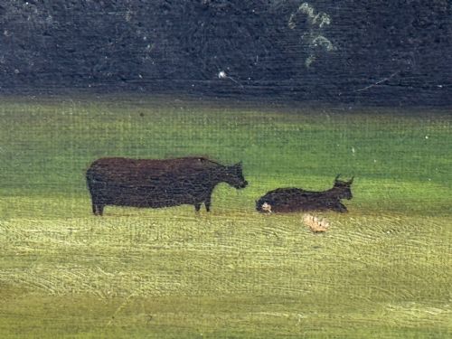 VICTORIAN OIL PAINTING HISTORIC ARUNDEL CASTLE AFTER JAMES CANTER - ADDITIONAL PHOTO 8