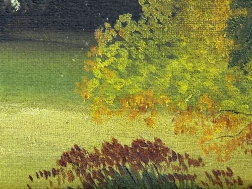 VICTORIAN OIL PAINTING HISTORIC ARUNDEL CASTLE AFTER JAMES CANTER - ADDITIONAL PHOTO 9
