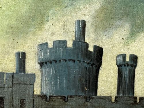 VICTORIAN OIL PAINTING HISTORIC ARUNDEL CASTLE AFTER JAMES CANTER - ADDITIONAL PHOTO 15