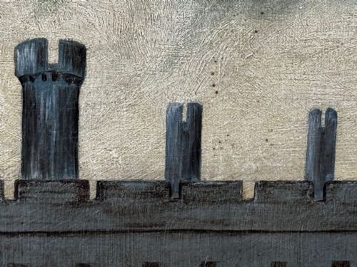 VICTORIAN OIL PAINTING HISTORIC ARUNDEL CASTLE AFTER JAMES CANTER - ADDITIONAL PHOTO 18