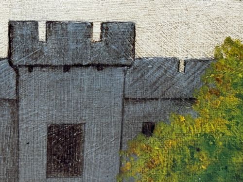 VICTORIAN OIL PAINTING HISTORIC ARUNDEL CASTLE AFTER JAMES CANTER - ADDITIONAL PHOTO 21