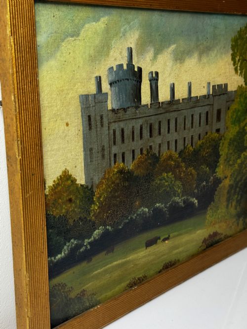 VICTORIAN OIL PAINTING HISTORIC ARUNDEL CASTLE AFTER JAMES CANTER - ADDITIONAL PHOTO 29