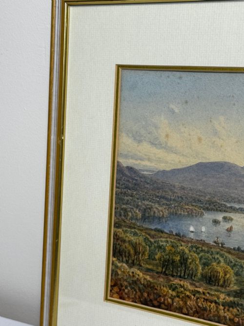 EDWARDIAN PAINTING WINDERMERE ORREST HEAD LAKE DISTRICT - ADDITIONAL PHOTO 3