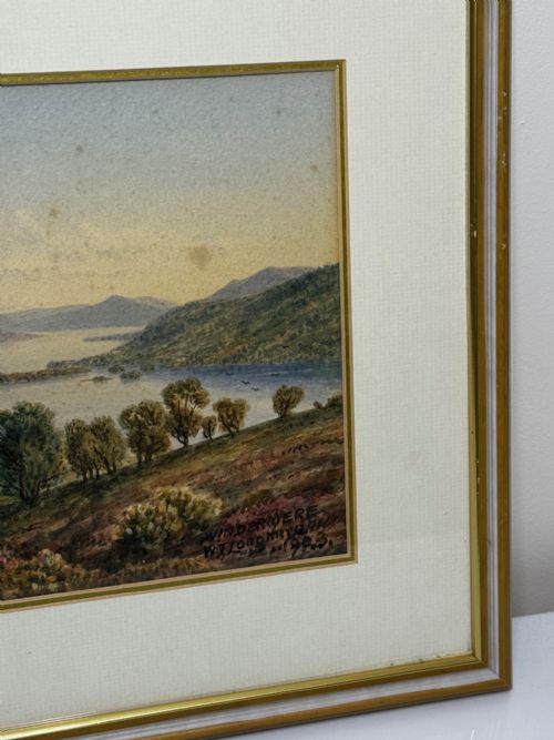 EDWARDIAN PAINTING WINDERMERE ORREST HEAD LAKE DISTRICT - ADDITIONAL PHOTO 4