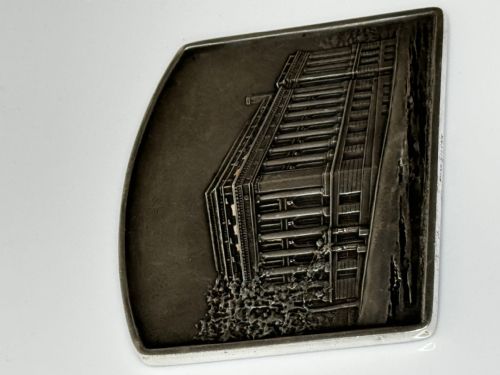 STERLING SILVER INGOT PLAQUE AMERICAN GEOGRAPHIC SOCIETY OF NEW YORK - ADDITIONAL PHOTO 4