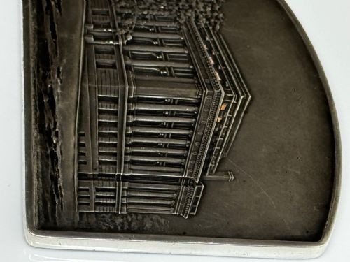 STERLING SILVER INGOT PLAQUE AMERICAN GEOGRAPHIC SOCIETY OF NEW YORK - ADDITIONAL PHOTO 8