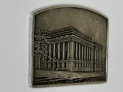 STERLING SILVER INGOT PLAQUE AMERICAN GEOGRAPHIC SOCIETY OF NEW YORK - ADDITIONAL PHOTO 19