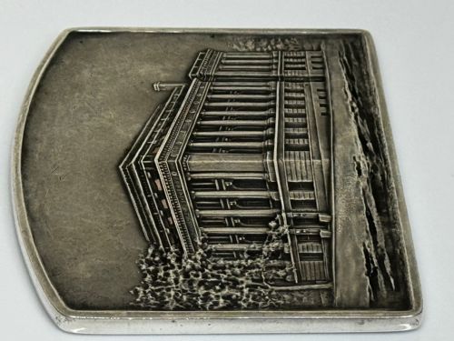 STERLING SILVER INGOT PLAQUE AMERICAN GEOGRAPHIC SOCIETY OF NEW YORK - ADDITIONAL PHOTO 20