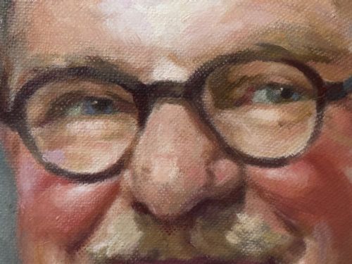 OIL PAINTING PORTRAIT SIR PHILIP GREY EGERTON 15TH BARONET C1950 - ADDITIONAL PHOTO 13