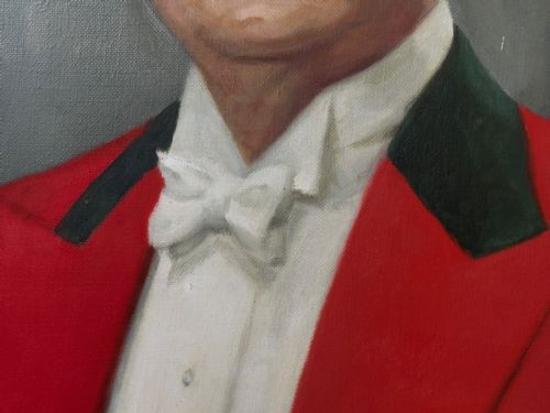 OIL PAINTING PORTRAIT SIR PHILIP GREY EGERTON 15TH BARONET C1950 - ADDITIONAL PHOTO 16