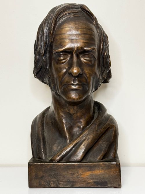 SCOTTISH 19TH CENTURY BRONZE SCULPTURE BUST OF THOMAS GUTHRIE - ADDITIONAL PHOTO 1