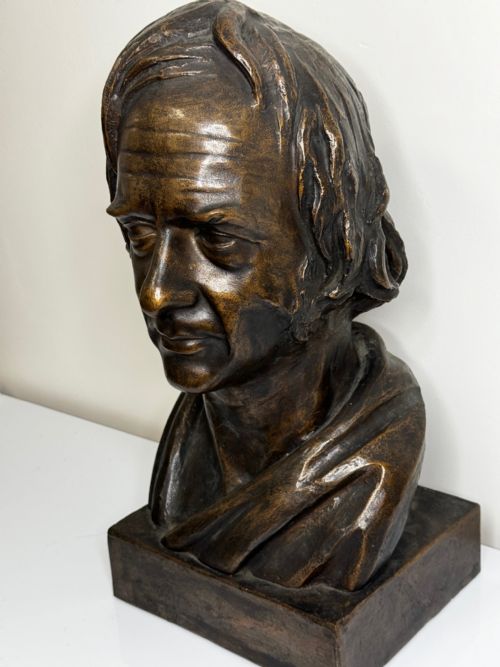 SCOTTISH 19TH CENTURY BRONZE SCULPTURE BUST OF THOMAS GUTHRIE - ADDITIONAL PHOTO 2