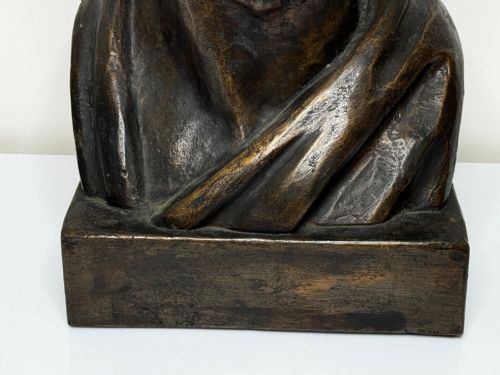 SCOTTISH 19TH CENTURY BRONZE SCULPTURE BUST OF THOMAS GUTHRIE - ADDITIONAL PHOTO 4