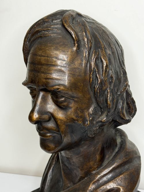 SCOTTISH 19TH CENTURY BRONZE SCULPTURE BUST OF THOMAS GUTHRIE - ADDITIONAL PHOTO 10