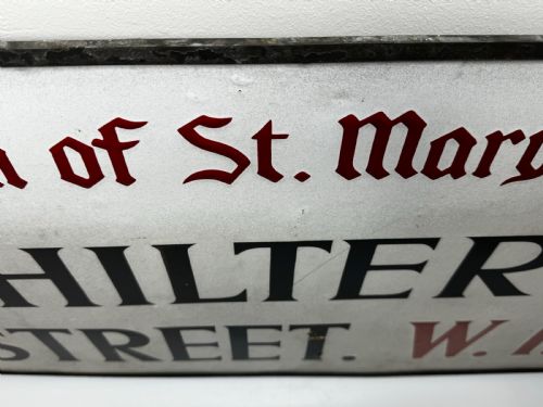 ENAMEL LONDON ROAD SIGN BOROUGH OF ST MARYLEBONE CHILTERN STREET W1 - ADDITIONAL PHOTO 8