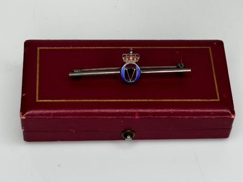 DAVIDANDERSON HALLMARKED SILVER ENAMEL ROYAL CROWN BROOCH - ADDITIONAL PHOTO 13