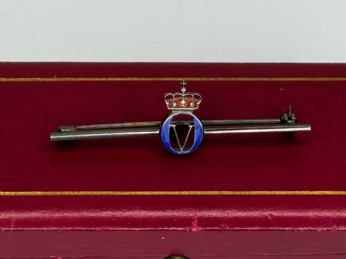 DAVIDANDERSON HALLMARKED SILVER ENAMEL ROYAL CROWN BROOCH - ADDITIONAL PHOTO 18