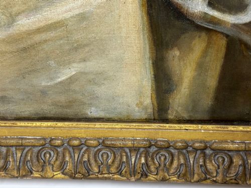 OIL PAINTING PORTRAIT RACHEL WEIGALL PRIZED KITTEN BY HENRY WEIGALL - ADDITIONAL PHOTO 11