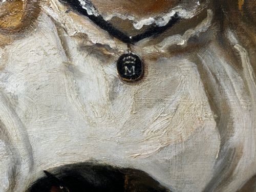 OIL PAINTING PORTRAIT RACHEL WEIGALL PRIZED KITTEN BY HENRY WEIGALL - ADDITIONAL PHOTO 22