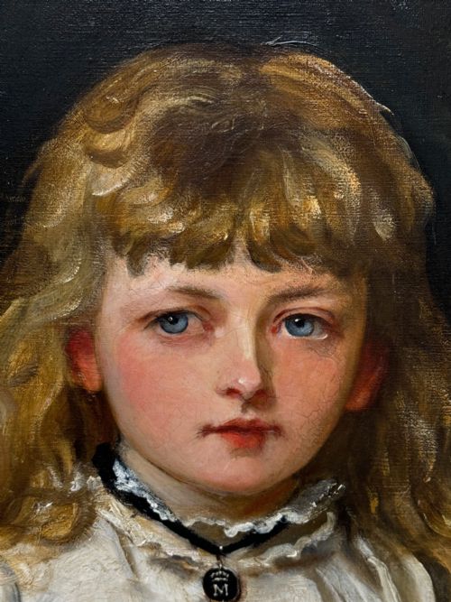 OIL PAINTING PORTRAIT RACHEL WEIGALL PRIZED KITTEN BY HENRY WEIGALL - ADDITIONAL PHOTO 25