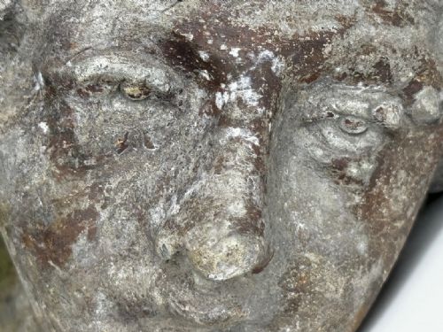VICTORIAN RECLAIMED LEAD YOUNG MAN WEARING HAT GARDEN SCULPTURE - ADDITIONAL PHOTO 3
