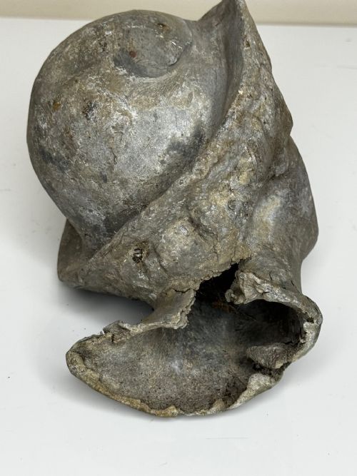 VICTORIAN RECLAIMED LEAD YOUNG MAN WEARING HAT GARDEN SCULPTURE - ADDITIONAL PHOTO 10