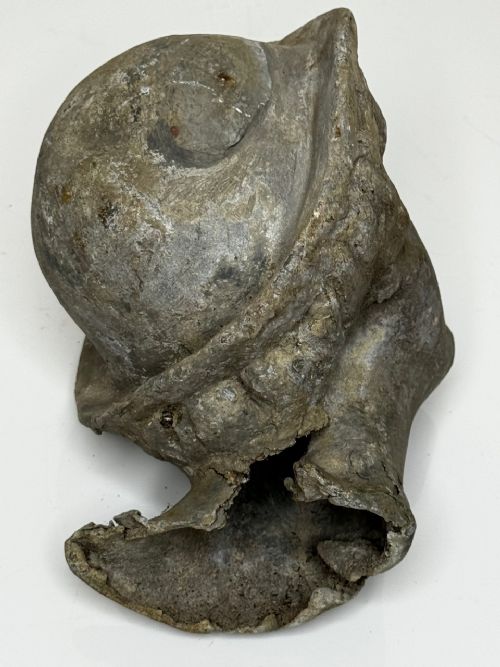 VICTORIAN RECLAIMED LEAD YOUNG MAN WEARING HAT GARDEN SCULPTURE - ADDITIONAL PHOTO 12