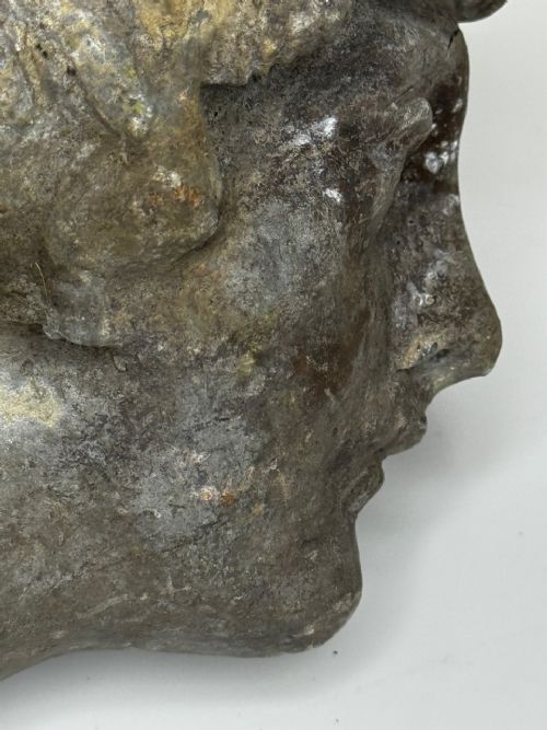 VICTORIAN RECLAIMED LEAD YOUNG MAN WEARING HAT GARDEN SCULPTURE - ADDITIONAL PHOTO 13