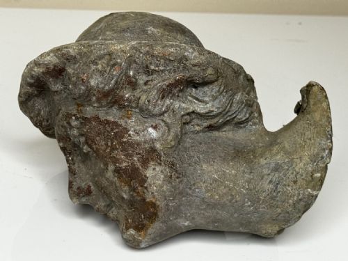 VICTORIAN RECLAIMED LEAD YOUNG MAN WEARING HAT GARDEN SCULPTURE - ADDITIONAL PHOTO 21