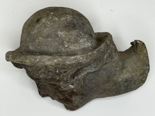 VICTORIAN RECLAIMED LEAD YOUNG MAN WEARING HAT GARDEN SCULPTURE - ADDITIONAL PHOTO 23