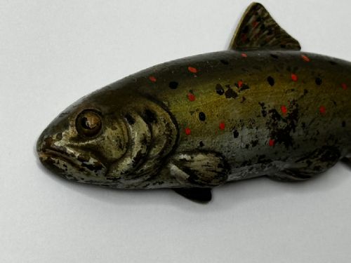 ANTIQUE AUSTRIAN COLD PAINTED BRONZE SCULPTURE LEAPING SALMON FISH - ADDITIONAL PHOTO 11
