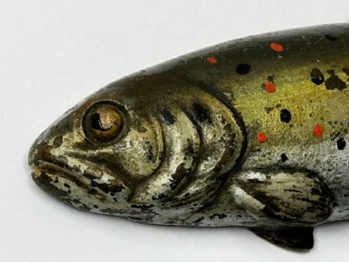 ANTIQUE AUSTRIAN COLD PAINTED BRONZE SCULPTURE LEAPING SALMON FISH - ADDITIONAL PHOTO 13