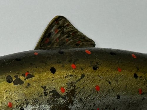 ANTIQUE AUSTRIAN COLD PAINTED BRONZE SCULPTURE LEAPING SALMON FISH - ADDITIONAL PHOTO 15
