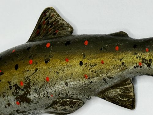 ANTIQUE AUSTRIAN COLD PAINTED BRONZE SCULPTURE LEAPING SALMON FISH - ADDITIONAL PHOTO 22