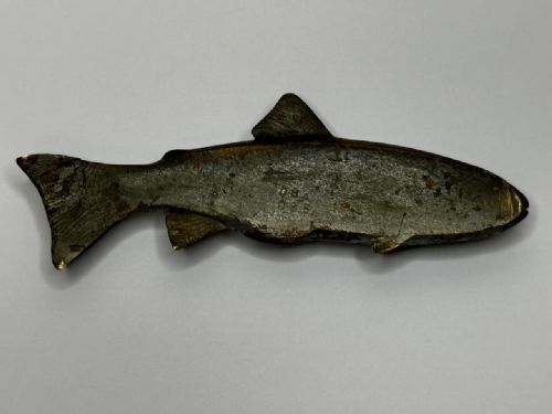 ANTIQUE AUSTRIAN COLD PAINTED BRONZE SCULPTURE LEAPING SALMON FISH - ADDITIONAL PHOTO 29