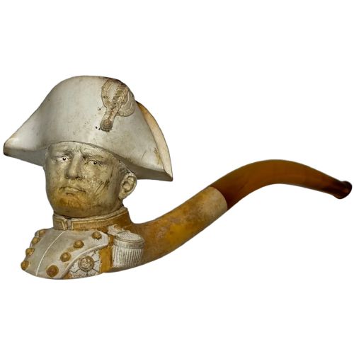19th century carved meerschaum smoking pipe napoleon bonaparte - CATEGORY: ANTIQUE MISCELLANEOUS - DATED 19TH CENTURY