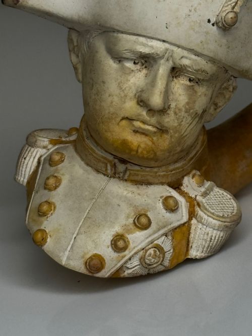 19TH CENTURY CARVED MEERSCHAUM SMOKING PIPE NAPOLEON BONAPARTE - ADDITIONAL PHOTO 20