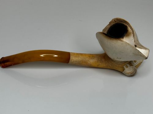 19TH CENTURY CARVED MEERSCHAUM SMOKING PIPE NAPOLEON BONAPARTE - ADDITIONAL PHOTO 27