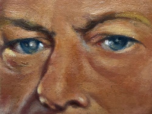 PORTRAIT OIL PAINTING MONARCH KING GEORGE VI NAVAL UNIFORM C1950 - ADDITIONAL PHOTO 24