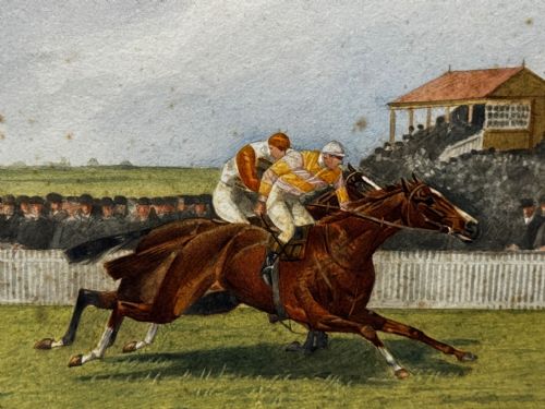 PAINTING HORSE NEIL GOW DANNY MAHER UP AT NEWMARKET BY ISAAC CULLIN - ADDITIONAL PHOTO 21