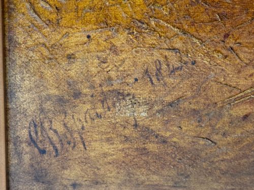 C1842 OIL PAINTING CHESTNUT HORSE HUNTER BY CHARLES BILGER SPALDING RA - ADDITIONAL PHOTO 3