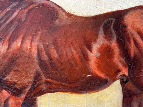 C1842 OIL PAINTING CHESTNUT HORSE HUNTER BY CHARLES BILGER SPALDING RA - ADDITIONAL PHOTO 11
