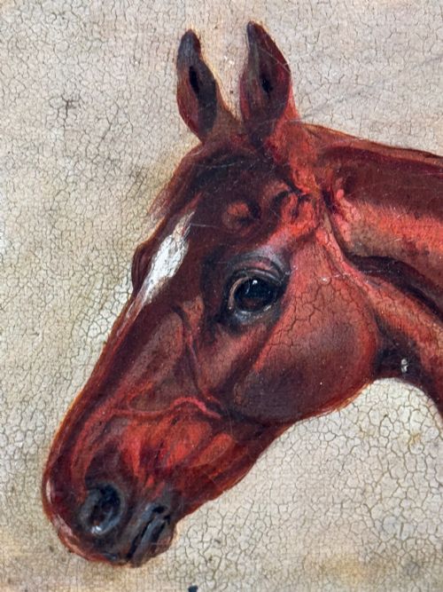 C1842 OIL PAINTING CHESTNUT HORSE HUNTER BY CHARLES BILGER SPALDING RA - ADDITIONAL PHOTO 13