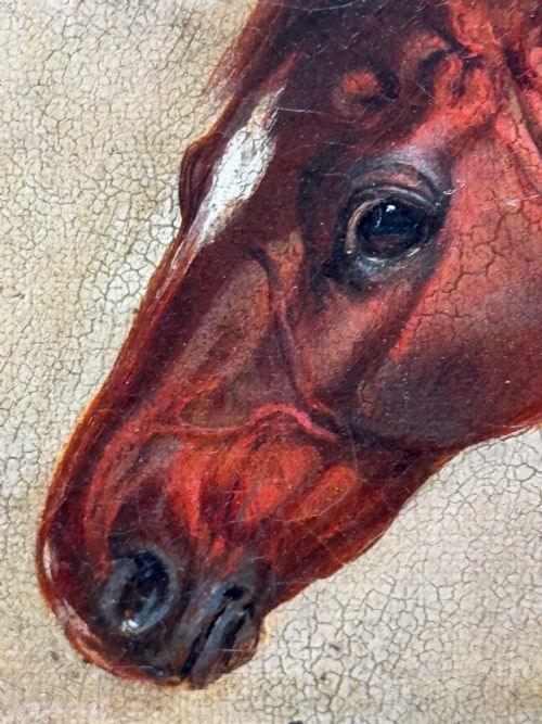 C1842 OIL PAINTING CHESTNUT HORSE HUNTER BY CHARLES BILGER SPALDING RA - ADDITIONAL PHOTO 25