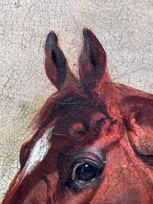 C1842 OIL PAINTING CHESTNUT HORSE HUNTER BY CHARLES BILGER SPALDING RA - ADDITIONAL PHOTO 26