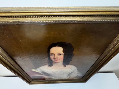 ENGLISH GEORGIAN OIL PAINTING PORTRAIT LADY SARA LOSH 17851853 - ADDITIONAL PHOTO 11