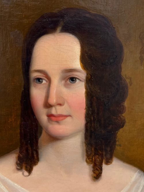 ENGLISH GEORGIAN OIL PAINTING PORTRAIT LADY SARA LOSH 17851853 - ADDITIONAL PHOTO 15