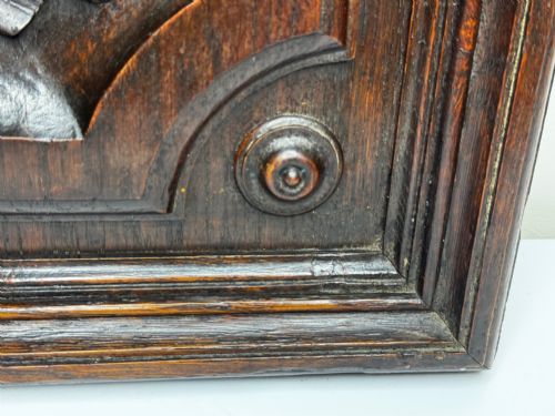 CARVED TIGER OAK VICTORIAN PUGIN DESIGN WALL HUNTING SCULPTURE GROUSE PANEL - ADDITIONAL PHOTO 3