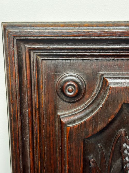 CARVED TIGER OAK VICTORIAN PUGIN DESIGN WALL HUNTING SCULPTURE GROUSE PANEL - ADDITIONAL PHOTO 16