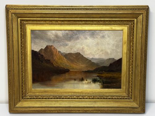 OIL PAINTING LAKE WINDERMERE VIEW FROM BOWNESS BY ALFRED DE BREANSKI - ADDITIONAL PHOTO 3